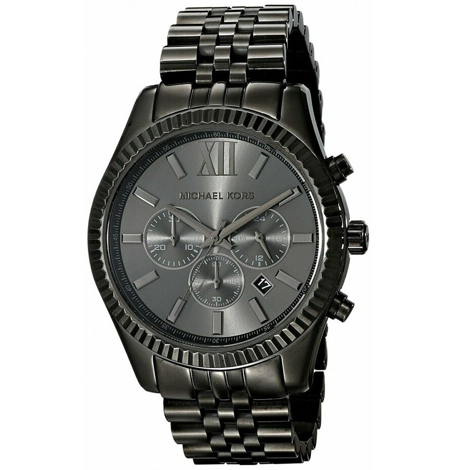 Michael Kors MK8346 Lexington Black Wristwatch for Men - Jonathan's Watches