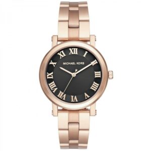 Michael Kors MK3585 Rose Gold Black Dial Wristwatch for Women