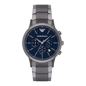 Emporio Armani AR2505 Black Blue Dial Wristwatch for Men