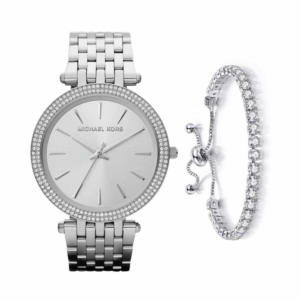 Michael Kors MK3190 Silver Inlaid Wristwatch for Women