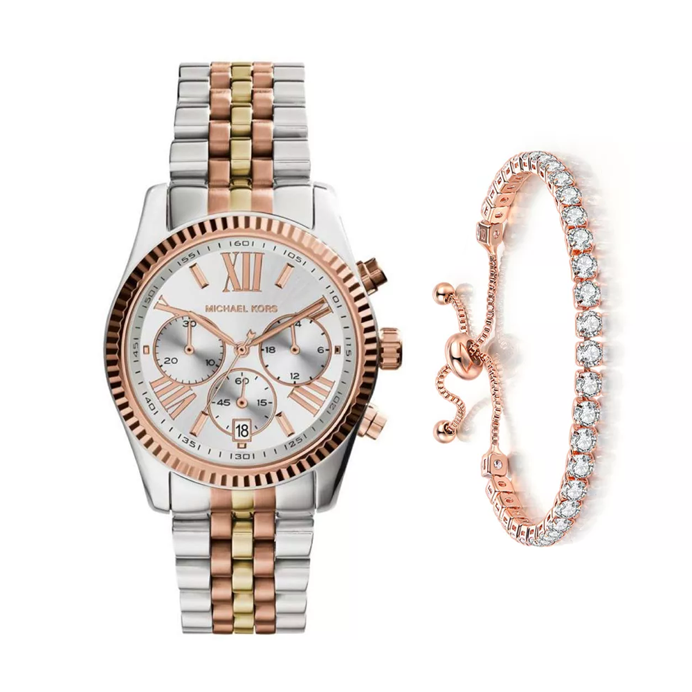 Michael Kors MK5735 Three-Toned Wristwatch for Women
