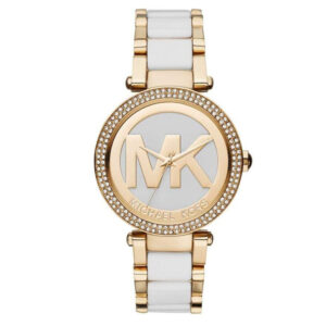 Michael Kors MK6313 Gold White Wristwatch for Women