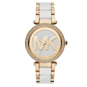 Michael Kors MK6313 Gold White Wristwatch for Women