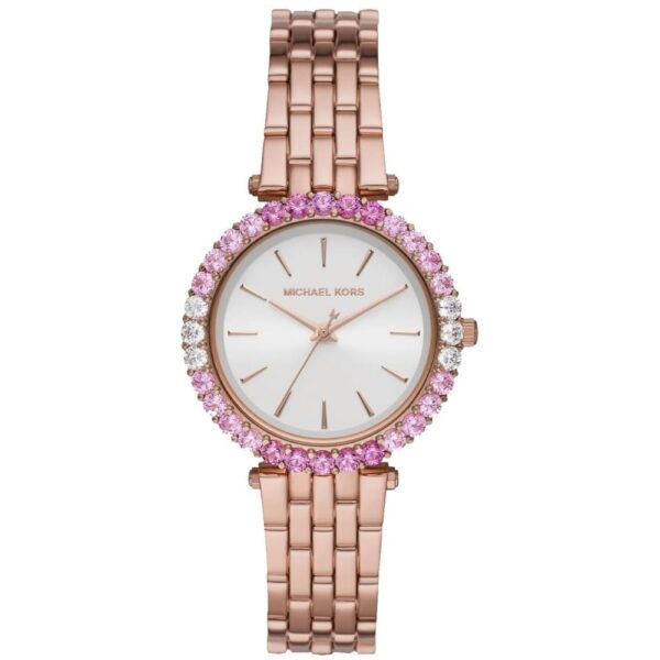 Michael Kors MK4517 Rose Gold Pink Stones Wristwatch for Women