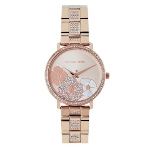 Michael Kors MK3865 Rose Gold Flower Wristwatch for Women