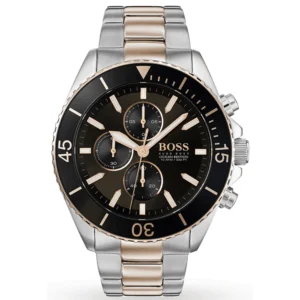 Hugo Boss HB1513705 Silver Rose Gold Wristwatch for Men