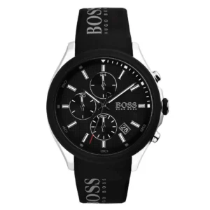Hugo Boss HB1513716 Black Silicone Strap Sports Wristwatch for Men