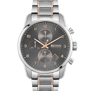 Hugo Boss HB1513789 Silver Rose Gold Wristwatch for Men