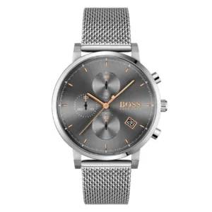 Hugo Boss HB1513807 Silver Chronograph Wristwatch for Men