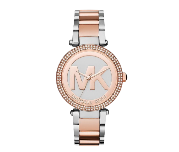 Michael Kors MK6314 Silver Rose Gold Wristwatch for Women