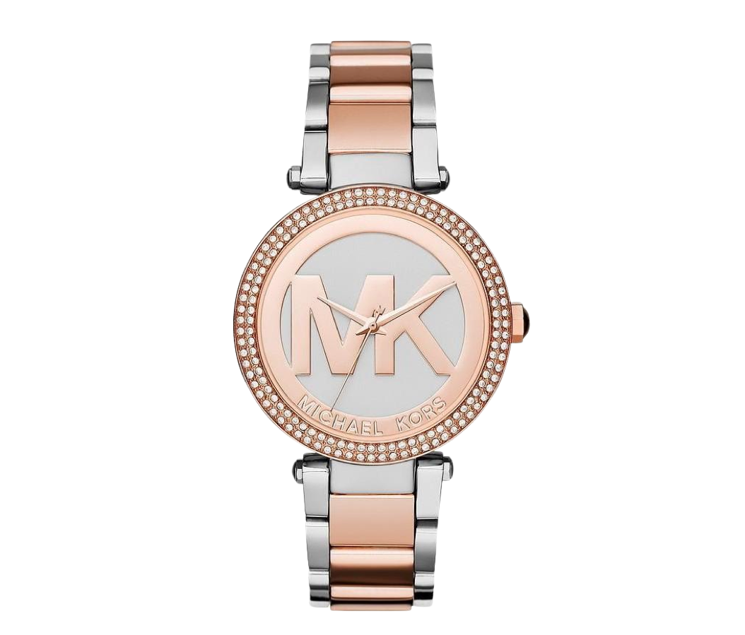 Michael Kors MK6314 Silver Rose Gold Wristwatch for Women - Jonathan's ...