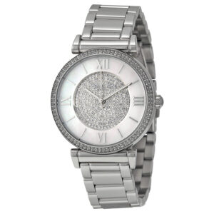 Michael Kors MK3355 Sparkling Silver Wristwatch for Women