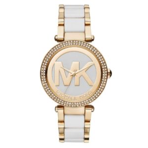 Michael Kors MK6313 Gold White Wristwatch for Women