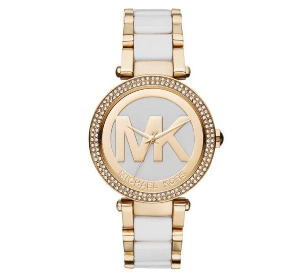 Michael Kors MK6313 Gold White Wristwatch for Women