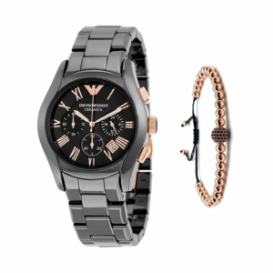 Emporio Armani AR1410 Valente Black Rose Gold