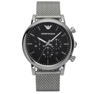 Emporio Armani AR1808 Silver Chronograph Wristwatch for Men