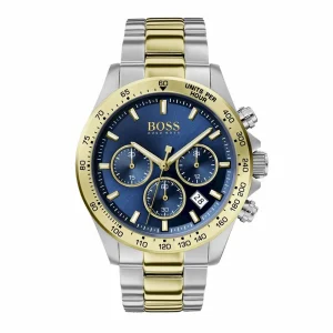 Hugo Boss HB1513767 Hero Silver Gold Wristwatch for Men