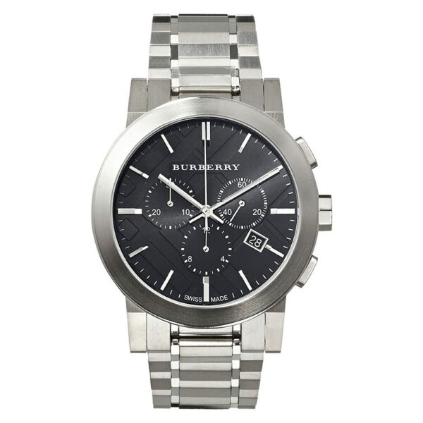 BURBERRY BU9351 Silver Chronograph Wristwatch for Men