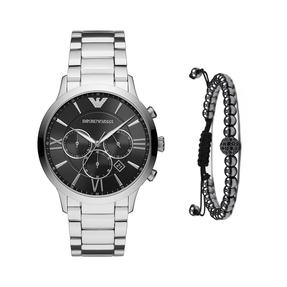 Emporio Armani AR11208 Silver Business Wristwatch for Men