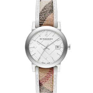 BURBERRY BU9136 Haymarket Silver Wristwatch for Women