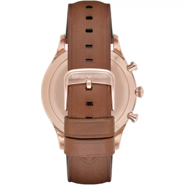 Emporio Armani AR11043 Brown Rose Gold Wristwatch for Men