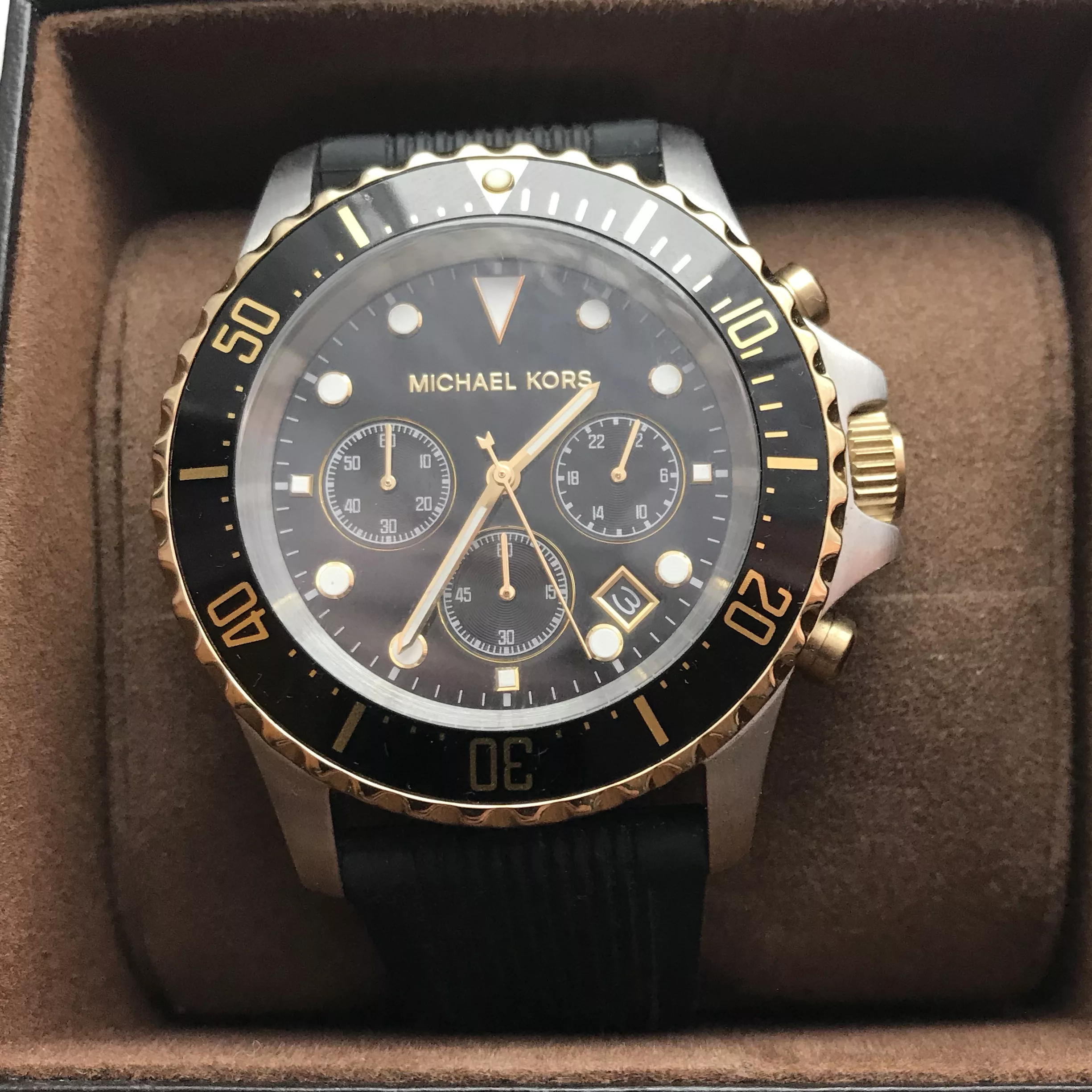 Michael Kors MK8366 Everest Black Chronograph Watch - Jonathan's