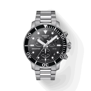 TISSOT T120.417.11.051.00 SEASTAR 1000 45.5mm Chrono Black Dial Men's Watch