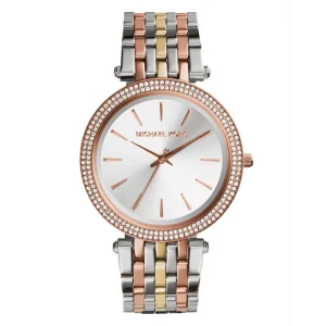 Michael Kors MK3203 Silver Rose Gold Accents Wristwatch for Women
