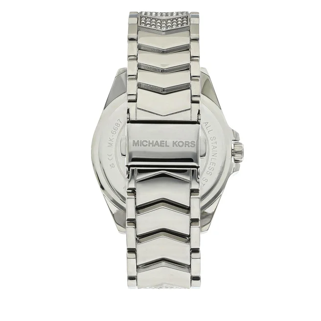 Michael Kors MK6687 Whitney Three-Hand Pavé Steel Watch