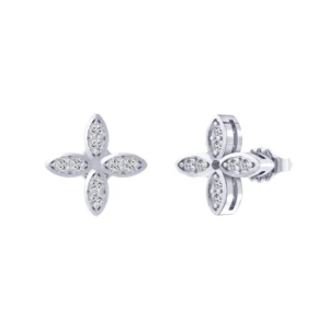 925 Sterling Silver Stug Flower Earrings