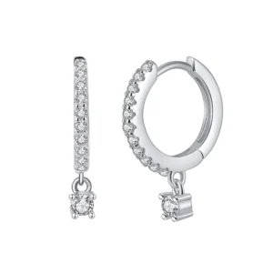 925 Sterling Silver charming Hoop Earrings for her