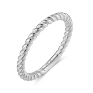 925 Sterling Silver sparkling womens ring Size 7
