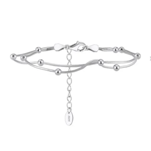 Round Snake Satellite Chain 925 Sterling Silver Bracelet