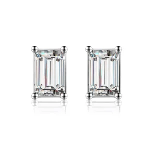 925 Sterling Silver Stud Earrings with stone 4 mm