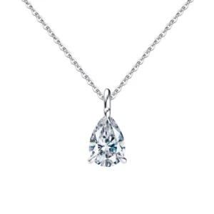 Womans 925 Sterling Silver Necklace with shinning stone