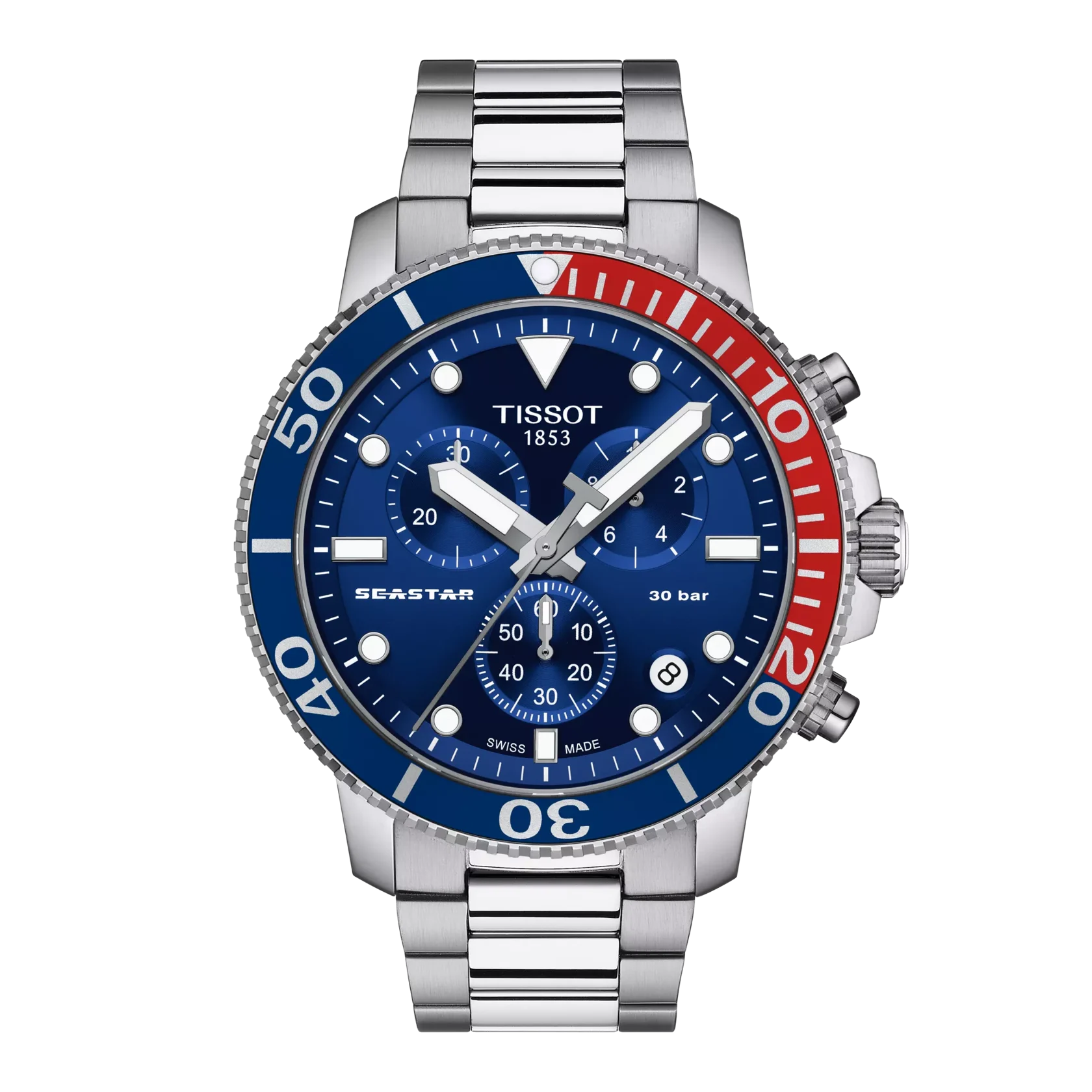 Tissot T120.417.11.041.03 Seastar 1000 Quartz chronograph blue dial