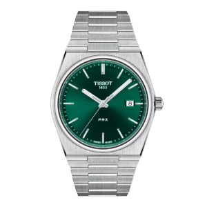 Tissot T137.410.11.091.00 PRX 40mm green dial silver watch for him