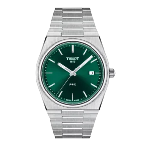 Tissot T137.410.11.091.00 PRX 40mm green dial silver watch for him