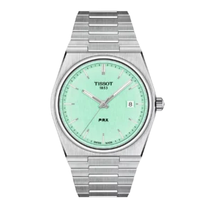 Tissot T137.410.11.091.01 PRX 40mm light green dial silver watch for him