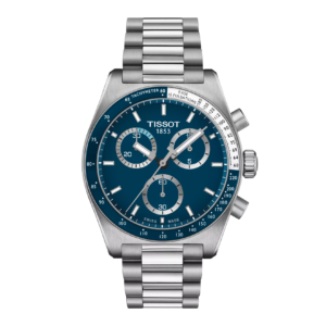 Tissot T149.417.11.041.00 PR516 Chronograph blue dial silver watch for him