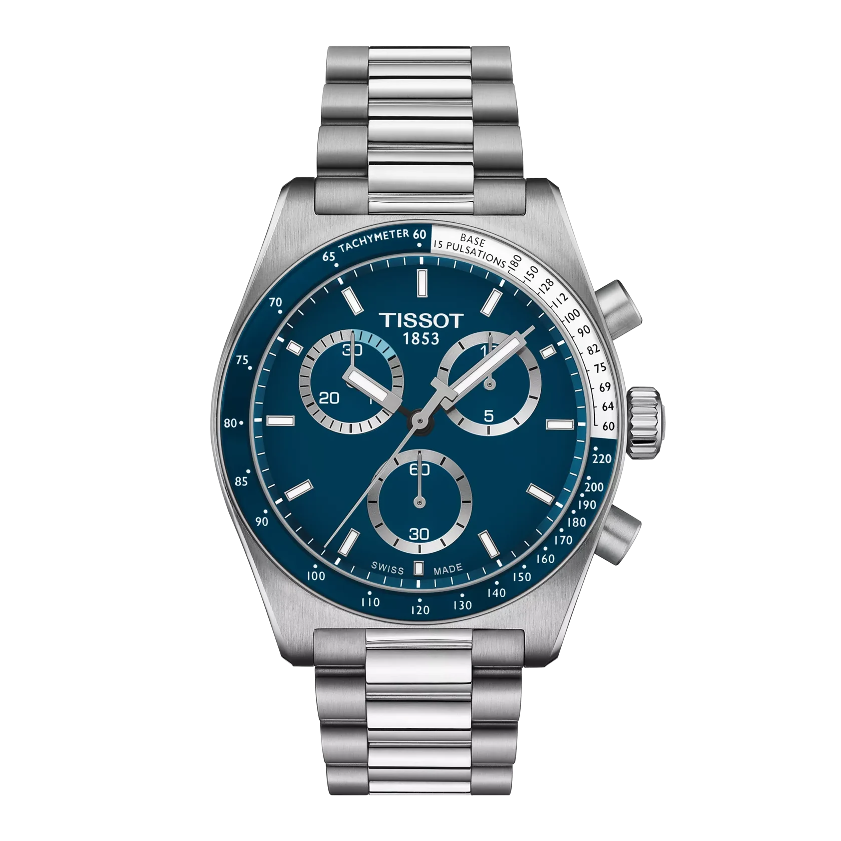 Tissot T149.417.11.041.00 PR516 Chronograph blue dial silver watch for him