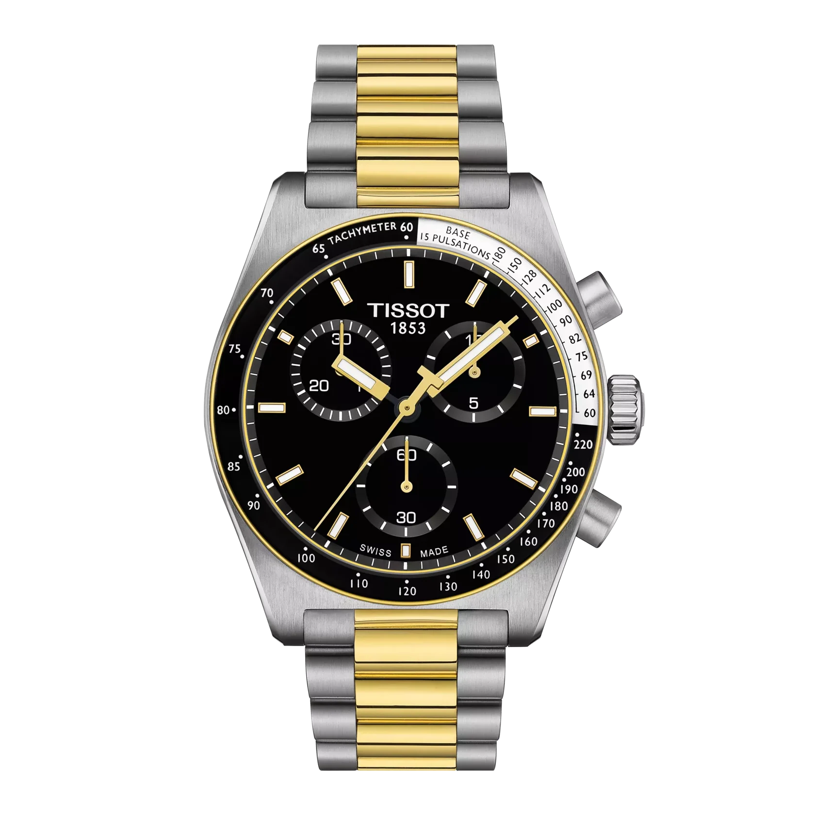 Tissot T149.417.22.051.00 PR516 Chronograph black dial silver and gold watch for man