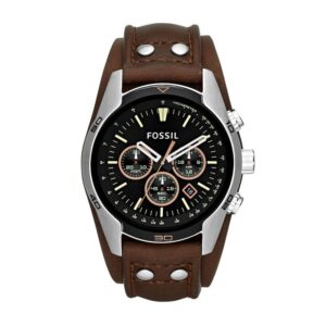 Fossil CH2891 Quartz Chronograph Movement with Leather Strap Coachman Men's Watch