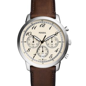 Fossil FS6022 Neutra Quartz Chronograph Movement with Leather Strap Watch