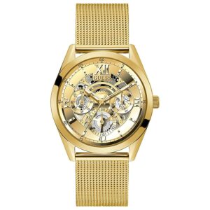 GUESS GW0368G2 Men's Gold-Tone mesh bracelet Watch