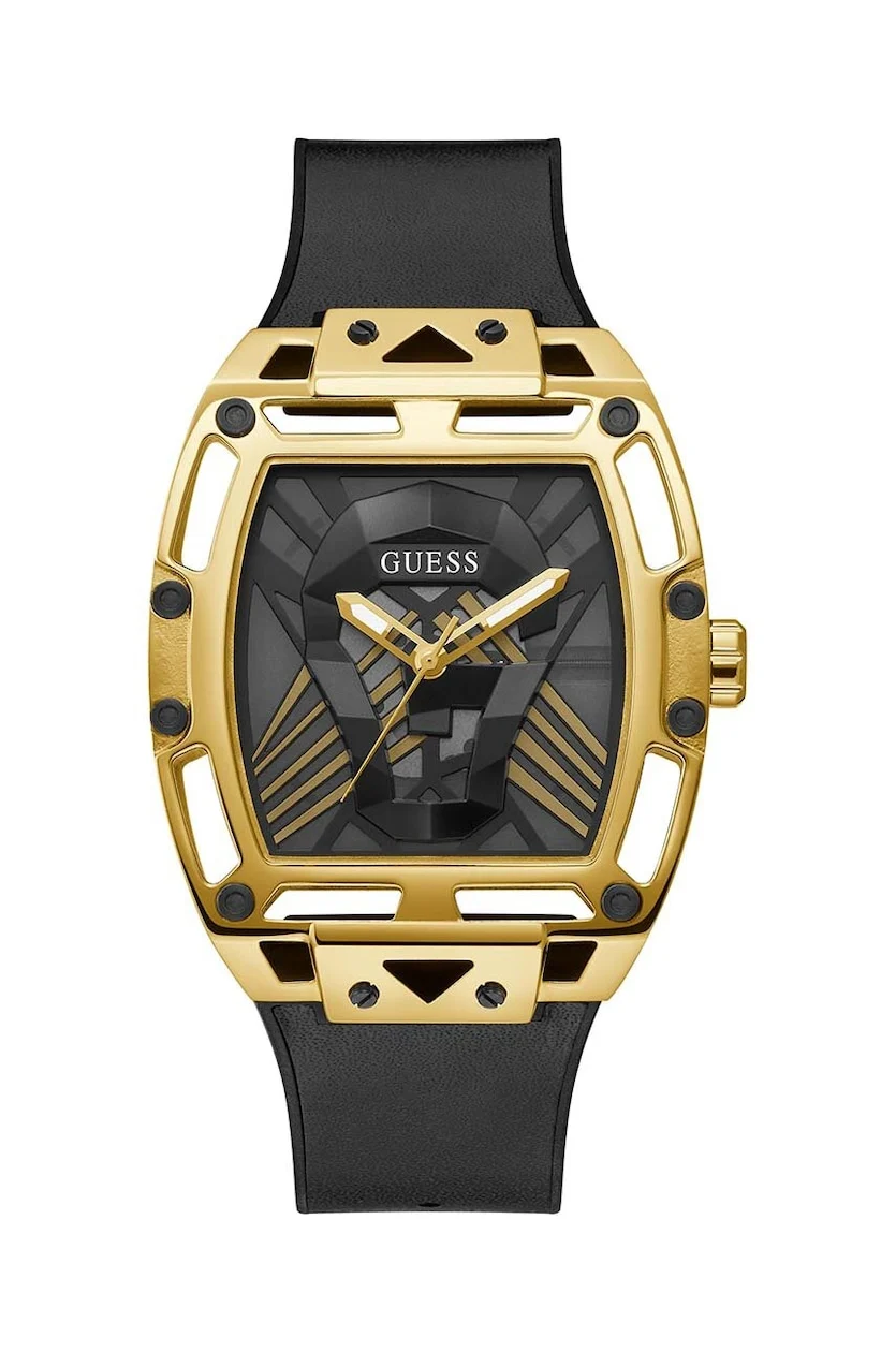 GUESS GW0500G1 Men's Gold-Tone and Black Analog Cutout Watch