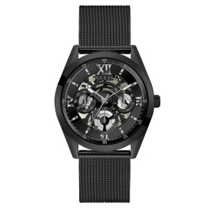 GUESS GW0368G3 Men's Black-Tone mesh bracelet Watch