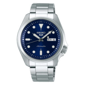 Seiko SRPE53K1 Blue Dial Stainless Steel Watch for Men 5 Sports
