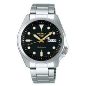 Seiko 5 Sports SRPE57K1 Black Dial Stainless Steel Watch for Men