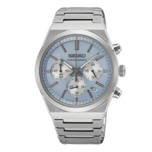 Seiko SSB459P1 Blue Dial Stainless Steel Chronograph Watch for Men